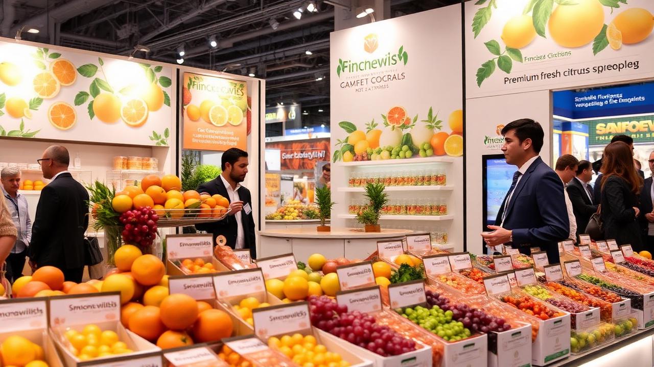 Fresh produce showcases
